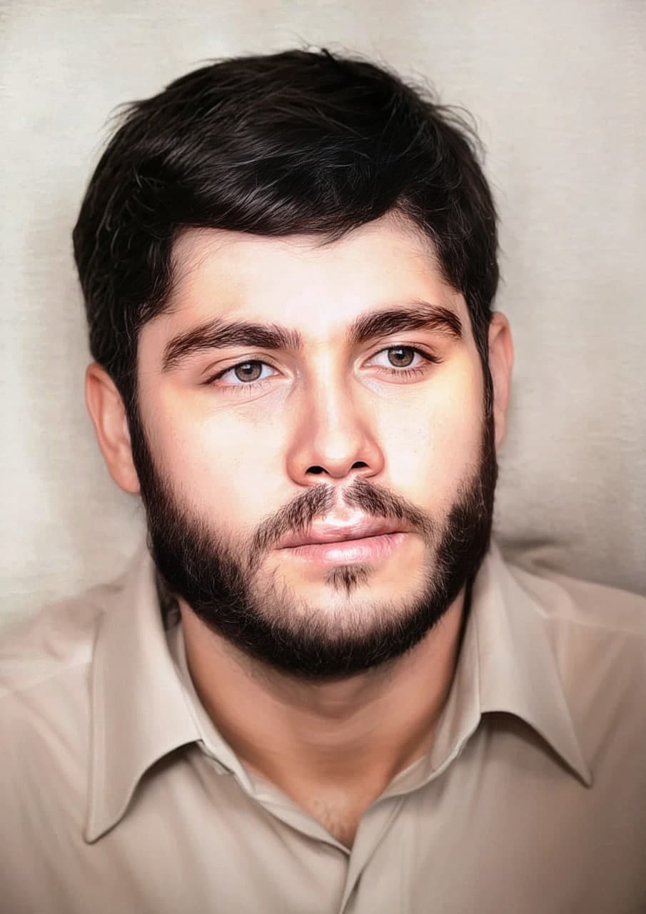 تصویر بازسازی شده باکیفیت از شهید نادر مهدوی